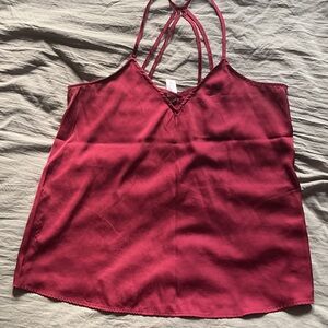 Elegant Burgundy Women's Top